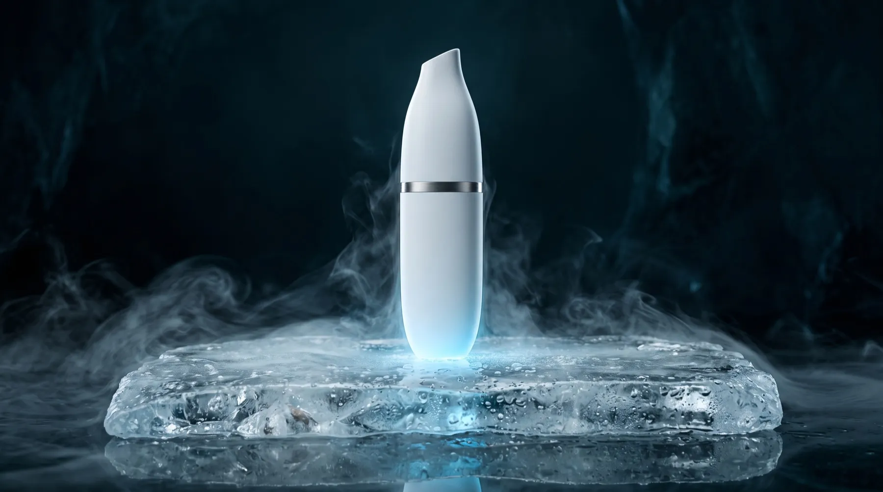 The AC-0 standing on a slab of clear ice